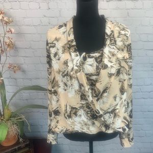 Alfani High-Low Twisted Front Blouse, Size 8